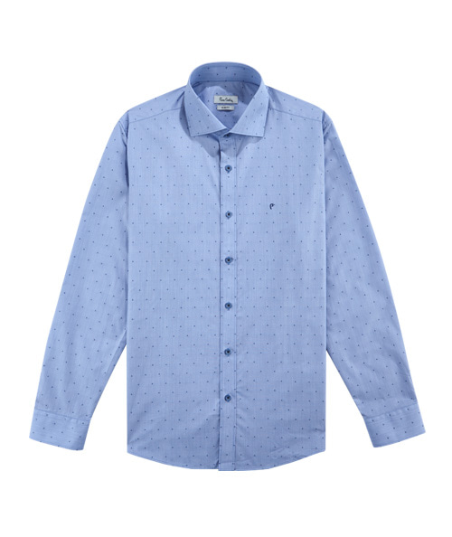 [피에르가르뎅] 블루 와이드 슬림핏 셔츠 PJDS1819 - 던필드몰_DawnFieldMall